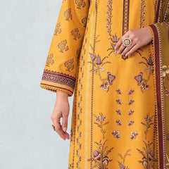 Printed 3-Piece Linen Suit