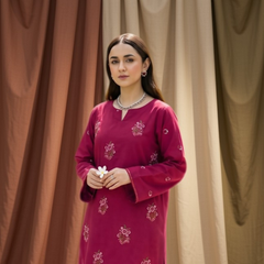 2 Piece Embroidered Suit