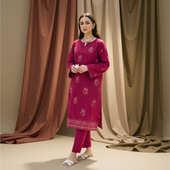 2 Piece Embroidered Suit
