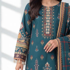 Printed 3-Piece Linen Suit