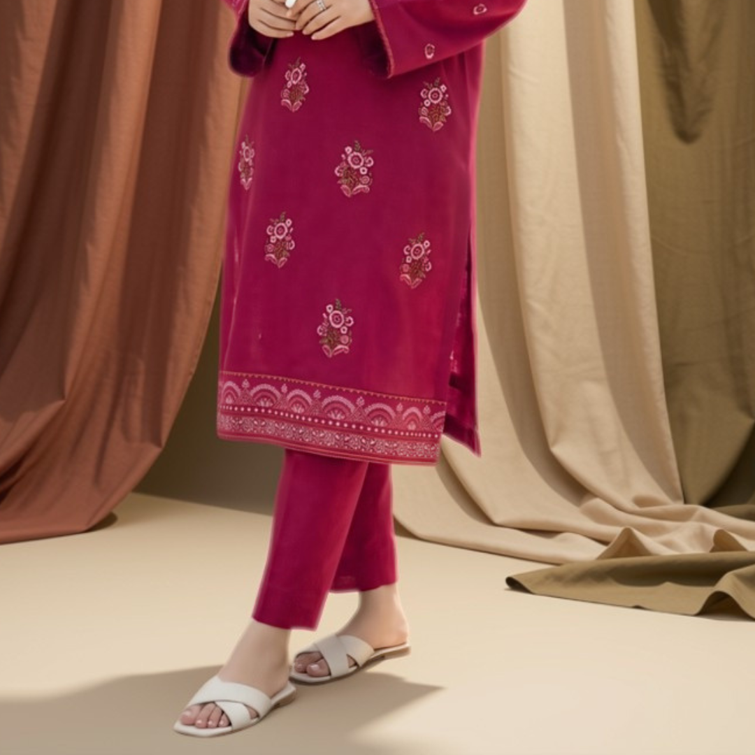 2 Piece Embroidered Suit
