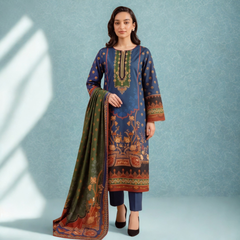 Printed 3-Piece Linen Suit