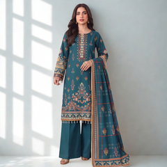 Printed 3-Piece Linen Suit
